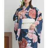 【2026SS新作】紫陽花柄 セパレート浴衣4点セット ワンピースタイプ | ad thie | 詳細画像15