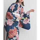【2026SS新作】紫陽花柄 セパレート浴衣4点セット ワンピースタイプ | ad thie | 詳細画像18