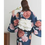 【2026SS新作】紫陽花柄 セパレート浴衣4点セット ワンピースタイプ | ad thie | 詳細画像21