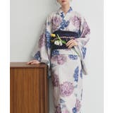 【2026SS新作】紫陽花柄 セパレート浴衣4点セット ワンピースタイプ | ad thie | 詳細画像33