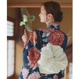 【2026SS新作】紫陽花柄 セパレート浴衣4点セット ワンピースタイプ | ad thie | 詳細画像7