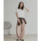 【2026SS新作】レースドッキングショート丈Tシャツ | ad thie | 詳細画像10