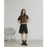 【2026SS新作】レースドッキングショート丈Tシャツ | ad thie | 詳細画像25