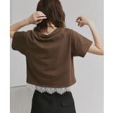 【2026SS新作】レースドッキングショート丈Tシャツ | ad thie | 詳細画像31