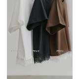 【2026SS新作】レースドッキングショート丈Tシャツ | ad thie | 詳細画像36