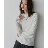 オフホワイト | 【2026AW新作】シアバター配合 プチハイネックリブトップス | ad thie