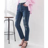 ストレッチダメージスキニーパンツ スキニー ボトム | ad thie | 詳細画像4 