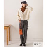 ボリュームスリーブ ケーブルニットカーディガン | ad thie | 詳細画像20 