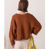 ボリュームスリーブ ケーブルニットカーディガン | ad thie | 詳細画像29 