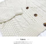 ボリュームスリーブ ケーブルニットカーディガン | ad thie | 詳細画像31 