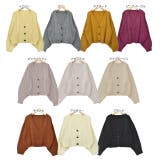 ボリュームスリーブ ケーブルニットカーディガン | ad thie | 詳細画像35 