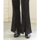 センターシームスリットパンツ マリンボタン セミフレア | ad thie | 詳細画像17 