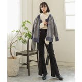 センターシームスリットパンツ マリンボタン セミフレア | ad thie | 詳細画像19 