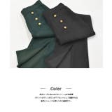 センターシームスリットパンツ マリンボタン セミフレア | ad thie | 詳細画像20 