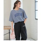 ラウンドサイドスリット グランジロゴTシャツ | ad thie | 詳細画像12 