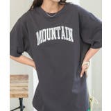 ラウンドサイドスリット グランジロゴTシャツ | ad thie | 詳細画像13 