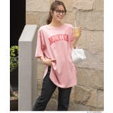 ラウンドサイドスリット グランジロゴTシャツ | ad thie | 詳細画像7 