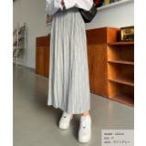 ライトグレー | ロングプリーツスカート | ad thie