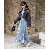 【新色追加!】サテンプリーツロングスカート 秋服 秋 冬服 冬 | ad thie | 詳細画像15