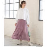 【新色追加!】サテンプリーツロングスカート 秋服 秋 冬服 冬 | ad thie | 詳細画像8