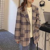 起毛チェックテーラージャケット | ad thie | 詳細画像9 