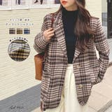 起毛チェックテーラージャケット | ad thie | 詳細画像1 