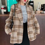 起毛チェックテーラージャケット | ad thie | 詳細画像6 