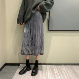 ベロアロングスカート | ad thie | 詳細画像14 