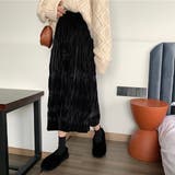 ベロアロングスカート | ad thie | 詳細画像3 