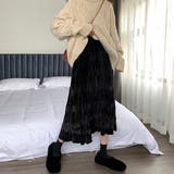 ベロアロングスカート | ad thie | 詳細画像4 