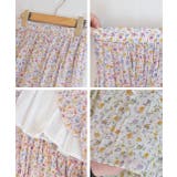 ロングスカート プリーツ 小花柄 シフォンタッチ ウエストゴム | ad thie | 詳細画像21 