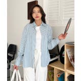 パステルカラー サイドスリット ストライプ柄シャツ | ad thie | 詳細画像2 