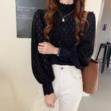 花柄起毛透かしレースプルオーバー | ad thie | 詳細画像9