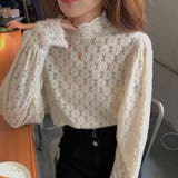 花柄起毛透かしレースプルオーバー | ad thie | 詳細画像11