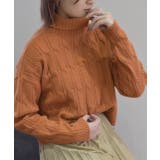 ケーブルタートルニット | ad thie | 詳細画像18 
