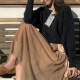 ブラック | カラーニット プルオーバー | ad thie