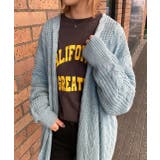 ニットカーディガン ケーブル ショールカラー | ad thie | 詳細画像27 