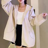 マウンテンパーカー 袖フレア 絞り フード 軽量 春 | ad thie | 詳細画像5 