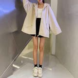 マウンテンパーカー 袖フレア 絞り フード 軽量 春 | ad thie | 詳細画像7 