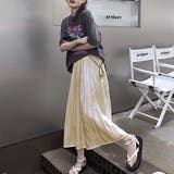 シャイニーフレア ギャザースカート | ad thie | 詳細画像7 