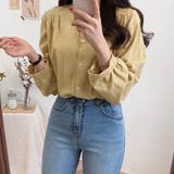 チェックシャツ ノーカラー ギンガム 羽織り | ad thie | 詳細画像12 