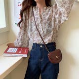 花柄 シフォン ブラウス | ad thie | 詳細画像6