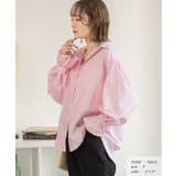 ストライプシャツ ボリューム袖 | ad thie | 詳細画像9 