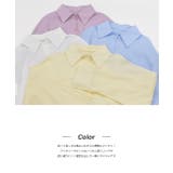 カラーシャツ しわ加工 パステルカラー シアー 羽織り | ad thie | 詳細画像23 