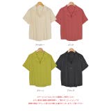 カラーシャツ 開襟 半袖 軽量 タック | ad thie | 詳細画像20