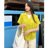 カラーシャツ 開襟 半袖 軽量 タック | ad thie | 詳細画像4