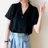 カラーシャツ 開襟 半袖 軽量 タック | ad thie | 詳細画像7