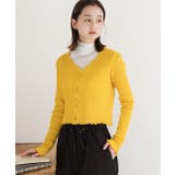 フリルメロー コンパクトリブカーディガン | ad thie | 詳細画像21 