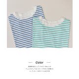 ショート丈ボーダーロングTシャツ | ad thie | 詳細画像12