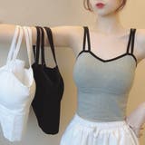 ダブルストラップ パイピング ショート丈ブラトップ | ad thie | 詳細画像15 